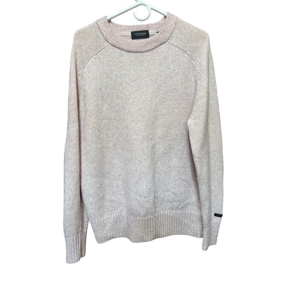 Scotch & Soda Wool Alpaca Blend Pink Crewneck Sweater Size M